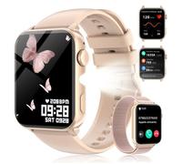 FeipuQu Montre Connectée Femme Appel 1.91' HD Smartwatch avec Lampe de poche Assistant vocal IP68 Pédomètre 120+ Sport