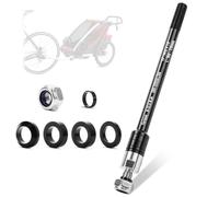 Feirdhoo Axe enfichable pour remorque de vélo M12 x 1,0 (160-178 mm), adaptateur d'essieu enfichable pour attelage Qeridoo, Croozer et Thule