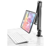 Feising Support tablette 360° Rotatif pour Bureau & Lit (4.7" 12.9" 15.6" 16" 17.3" et 18.5", VESA 75mm) - Support iPad Stable en Aluminium Magnétique, Porte tablette pour iPad, Téléphone & MacBook