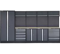 FEISTOS Aménagement d'atelier Apollo 17 Armoire à outils avec tiroirs & paroi perforée