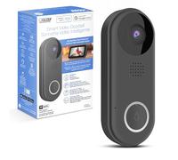 Feit Electric Caméra de Sonnette vidéo sans Fil, WiFi 2,4 GHz, sans hub, Audio bidirectionnel, détection de Mouvement, Vision Nocturne, HD 1080p, Stockage de Carte Micro SD, câblé, CAM/Porte/WiFi