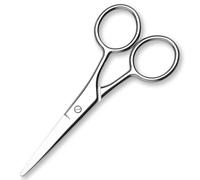FEITA Ciseaux portatifs de nez à bout rond, ciseaux de soins pour hommes ciseaux en métal de sécurité faciale universels beauté pour femme sourcil, cil, moustache, ongle, manucure