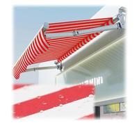 FEITAOOZ Toile d'auvent Store, Garden Store banne, Store latéral rétractable de Remplacement en Tissu, écran de confidentialité, Pare-Soleil extérieur Enroulable(16X10FT)