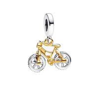 Feitery Bicyclette Charms Voyageant et Perles pour Femme Charm Compatible avec les Bracelets et Colliers Pandora
