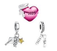 Feitery Breloques animaux et animaux de compagnie compatibles avec bracelets Pandora Fleurs et arbres Bijoux Cadeau pour femme, Zircone cubique, Zircone cubique