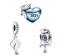 Feitery Breloques animaux et animaux de compagnie compatibles avec bracelets Pandora Fleurs et arbres Bijoux Cadeau pour femme, Zircone cubique, Zircone cubique