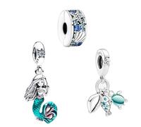 Feitery Christmas Charms et Perles pour Femme Charm Compatible avec les Bracelets et Colliers Pandora,Cadeaux de Noël