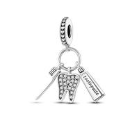 Feitery Christmas Charms et Perles pour Femme Charm Compatible avec les Bracelets et Colliers Pandora