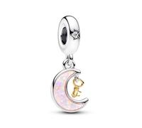 Feitery icolore et Lune Christmas Charms et Perles pour Femme Charm Compatible avec les Bracelets et Colliers Pandora,Cadeaux de Noël