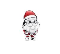 Feitery Compatible with Charms Pandora Étoile Père Noël-B Charms L'hiver Bonhomme de Neige et Perles pour Femme