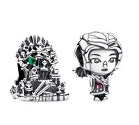 Feitery Trône-Dame dragon Christmas Charms et Perles pour Femme Charm Compatible avec les Bracelets et Colliers Pandora,Cadeaux de Noël