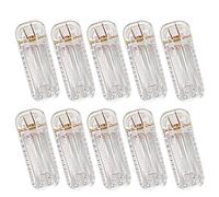 FeiYeup Heoter Lot de 10 épingles à cheveux en acrylique transparent