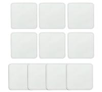 FeiYeup Lot de 10 écussons de sublimation thermocollants en cuir 8 formes pour chapeau, chemise, robe, pull, jeans