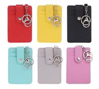 FeiYeup Porte-carte d'identité portable pour cartes de bus pour le bureau, le travail, porte-clés