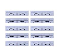 FeiYeup Règle à sourcils pratique et précise pour façonner les sourcils, guide d'extension d'équilibre, outil de mesure pour obtenir une forme de sourcils parfaite, réglable