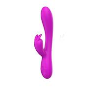 FEIYI Rabbit Vibromasseur avec fonction chauffante Godemichet Vibromasseur silencieux et puissant Clitoris, point G Sex Toys avec 16 modes de vibration Jouet sexuel pour les femmes et les hommes