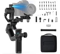 Feiyu Scorp Mini2 Kit Stabilisateur Appareil Photo 3 Axes 4 En 1,Pour Canon 250D/Sony Zv-E10/Samsung S24 Ultra/Gopro12,Avec Mallette De Transport,Tige D'Extension,Lumière De Remplissage,Noir