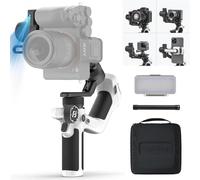 FeiyuTech SCORP Mini 2 Kit de cardan, stabilisateur de caméra à 3 axes avec lumière de remplissage de suivi AI, pour appareil photo sans miroir, smartphone, caméra d'action, avec étui de transport,