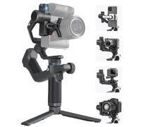 FeiyuTech SCORP Mini 2 stabilisateur de cardan portatif 3 axes tout-en-un pour Sony A7III Canon R6 GoPro 12 iPhone 16 Pro AI Tracker Black White Kit