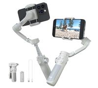 FeiyuTech Vimble 4 [Officiel] Stabilisateur Smartphone,Suivi 4.0 AI,Stabilisateur Pliable à 3 Axes pour VLOG,Reels,Youtube&TikTok,Live Stream,Compatible iPhone/Android,Barre d'extension Intégrée