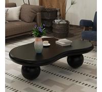 FeiZhiYanS Table Basse Moderne et Unique en Forme de Nuage irrégulier avec 3 Pieds de Support Robustes, Table Centrale Moderne et Minimaliste à Bords Ronds pour Salon, Salon, Bureau,E46in