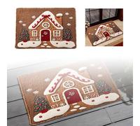 Feizikaw Attrape-Poussière Transformez Votre Maison en Hiver avec Notre Superbe Tapis de Noël, idéal pour célébrer la période des fêtes avec Style !