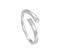 Feizikaw Bague Reglable Femme Bague en argent S925 femme tempérament ouverte adaptée à toutes sortes de scènes (A, One Size)
