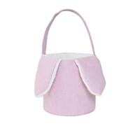 Feizikaw Boite De Rangement Tissu Pâques pour Les Enfants Lapin de Pâques Pâques Pâques avec nom Bleu avec Oreille de Lapin (19x20cm)