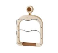 Feizikaw Boîtes de rangement empilables en acier inoxydable 2024 - Organisateur de couvercles de casseroles - Multifonctionnel - Pour cuisinière, repose-cuillère (café, 31, 5 x 20, 8 x 3, 5 cm)