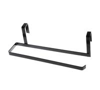 Feizikaw Boîtes de rangement empilables pour serviettes en papier, étagère de rangement de cuisine en plastique à suspendre pour rouleau de papier perforé (noir, taille unique)