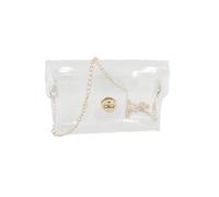 Feizikaw Bolso Bandolera de Lona Informal Sac à main transparent pour femme, sac transparent approuvé pour les stades, à main concerts, événements sportifs (Gold, One Size)