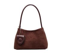 Feizikaw Bolso Bandolera de Lona Informal Sac fourre-tout grande capacité pour les déplacements quotidiens, les sorties décontractées et la saison automne-hiver (Coffee, One Size)