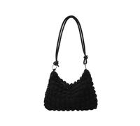 Feizikaw Bolso Bandolera de Lona Informal Sac messager élégant et durable, sac à bandoulière, petit carré décontracté, à main de tous les jours, unisexe, léger et compact (Black, 27cm)