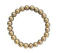 Feizikaw Cadeau Maitresse D'école Bracelet en pierres précieuses Cristaux stimulant l'énergie pour le bien-être Option élégante et significative ! (Gold, 12x9cm)