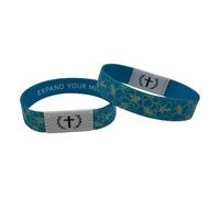 Feizikaw Cadeau Maitresse D'école Bracelet portable avec bracelets NFC Bracelet verset quotidien Bijoux verset inspirant pour hommes femmes adolescents (C, 18x1.5cm)