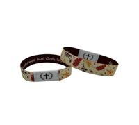 Feizikaw Cadeau Maitresse D'école Bracelet portable avec bracelets NFC Bracelet verset quotidien Bijoux verset inspirant pour hommes femmes adolescents (A, 18x1.5cm)