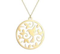 Feizikaw Collier femme classique élégant quotidien Collier pendentif de style moderne à motif géométrique Collier pour femme Cadeau de mode populaire Améliorez votre indice de mode ! (A, One Size)
