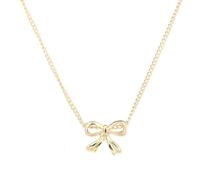 Feizikaw Collier Femme Collier avec nœud bicolore en or et argent en acier inoxydable élégant et durable, parfait pour un usage quotidien ou comme cadeau pour les femmes (Rose Gold, One Size)