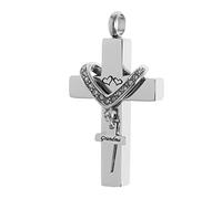 Feizikaw Collier femme quotidien sobre élégant Maman fille collier significatif ornement mémorial pendentif collier en acier inoxydable souvenir boîte oncle (C, One Size)