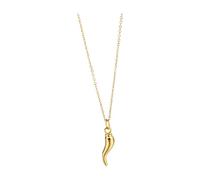 Feizikaw Collier tendance féminin élégant discret Petit pendentif en acier inoxydable conservant la couleur du poivre Accessoires de collier de bijoux en acier titane (C, One Size)