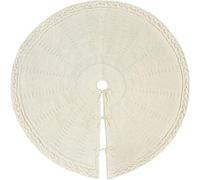 Feizikaw Dekorativer Aufsteller für Weihnachten Jupe de sapin de Noël tricotée Tablier Décorations de Noël Décorations d'intérieur B, 62 cm