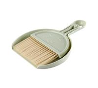 Feizikaw Lot de 2 petites brosses de nettoyage et pelle à poussière, mini pelle et balayette, pelle compacte avec combo de nettoyage pour maison, table, comptoir, canapé, clé Bo (vert, 21 x 11 x 2 cm)