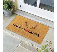 Feizikaw Paillasson Attrape-Poussière Tapis de Sol Festif à thème de Noël, paillasson antidérapant pour Les fêtes Fin d'année, pour Une Utilisation intérieure/extérieure à la Maison