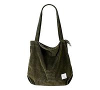 Feizikaw Sac à Bandoulière Décontracté Mesdames décontracté grande capacité shopping sac à main rétro mode bandoulière (Army Green, One Size)