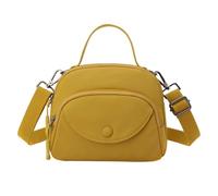 Feizikaw Sac à bandoulière décontracté Petit sac à bandoulière élégant en toile de nylon, léger et pratique pour téléphone, idéal pour les déplacements quotidiens décontractées (Yellow, One Size)