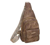 Feizikaw Sac à bandoulière multi-usage Sac messager pour hommes, nouveau modèle à la mode, couleur unie, grande capacité, pratique, fermeture éclair, bandoulière léger (Brown, 18 * 10 * 30)