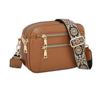 Feizikaw Sacs pour femme Nouveau PU couleur unie mode une épaule sac de messager à la main sangles colorées sacs à bandoulière en cuir avec sangle de guitare petits bandoulière(BW1, 21x5 5x16cm)