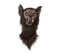 Feizikaw Squelette d'halloween Costume de Loup Costume Casque de Loup-Garou de Coiffure de Loup-Garou de Coiffure (Black, One Size)