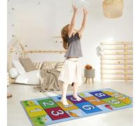 Feizikaw Tapis Amusant Polyester Fait Imperméable Jeune Enfant (B, One Size)