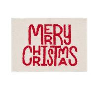 Feizikaw Tapis D'éveil Paillasson de Noël Tapis de Bain Noël Doux Absorbant Décor Bain Vacances Sol antidérapant Petit Lavable Salle pour